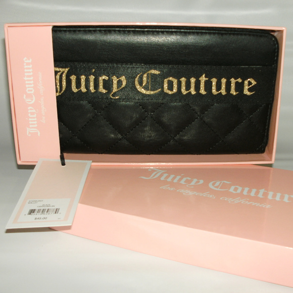 Juicy Couture Handbags - Juicy Couture Black Quilted Starburst Wallet - NWT